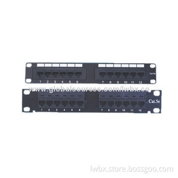 110 dual IDC type cat5e/6 12 port patch panel